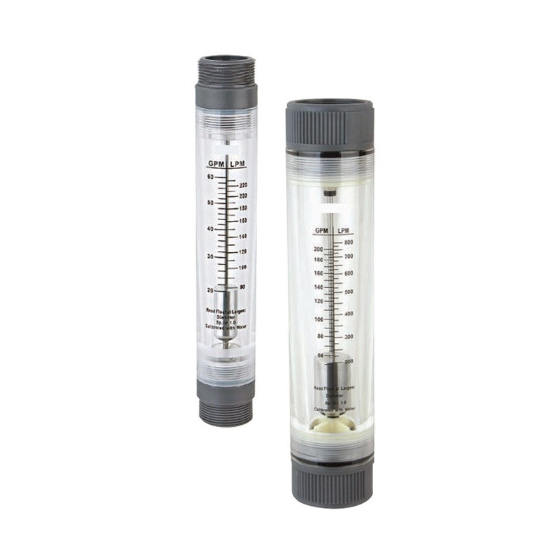 Flow Meter, 50 - 200 Gallons Per Minute, 2" NPT, Inline, Round Body